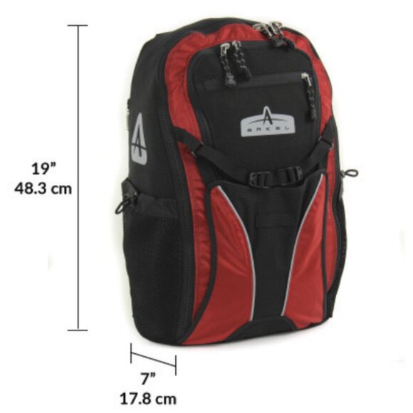 Arkel Bug Pannier Bike Cyclist Backpack Travel/Commuter - Black & Red - Picture 12 of 13